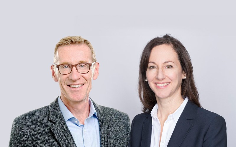 Bildmontage mit den Porträts von Peter Flohr und Doris Agotai