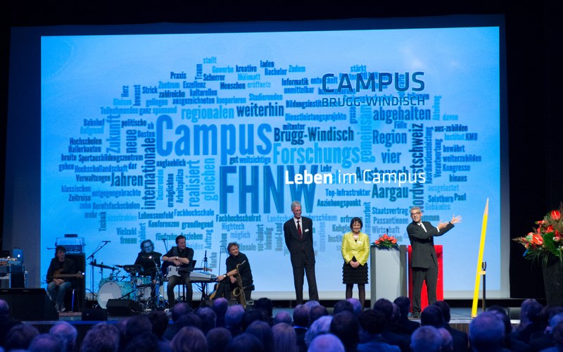 The former president and the director of the FHNW in 2006, while opening the FHNW Campus Brugg-Windisch