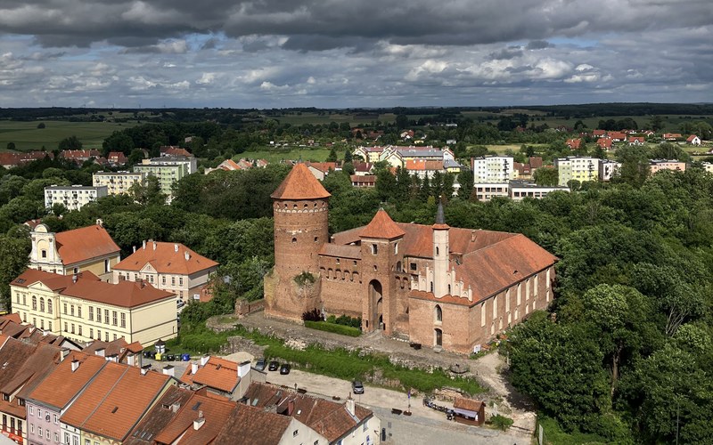Luftbild von Olsztyn, Polen