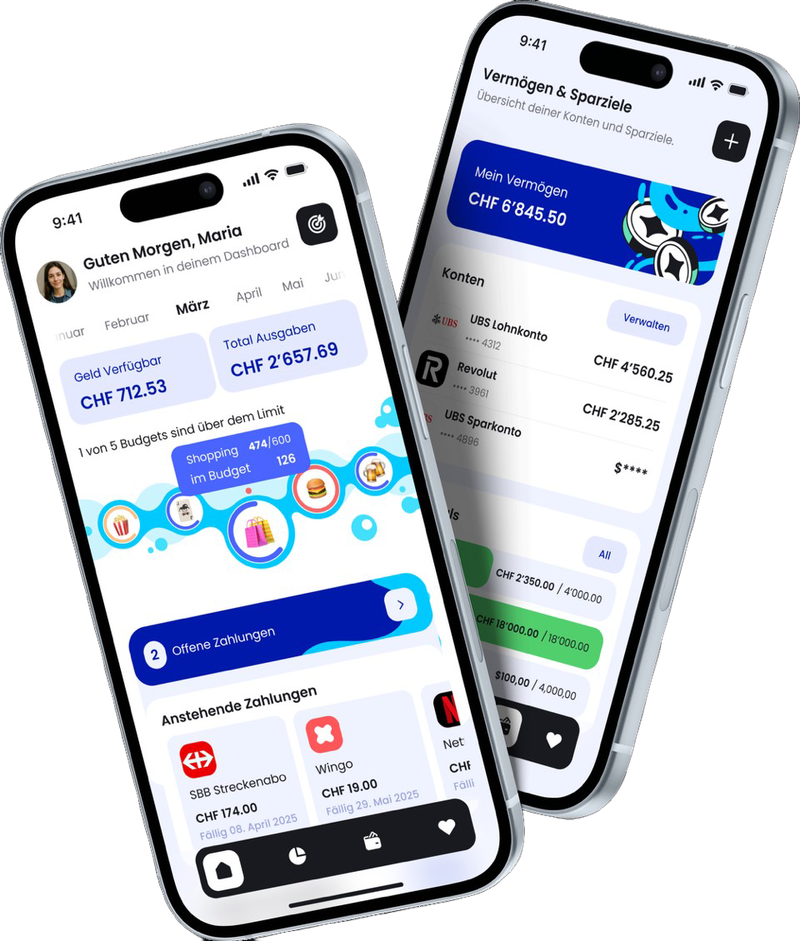 Screenshots der Liquid App