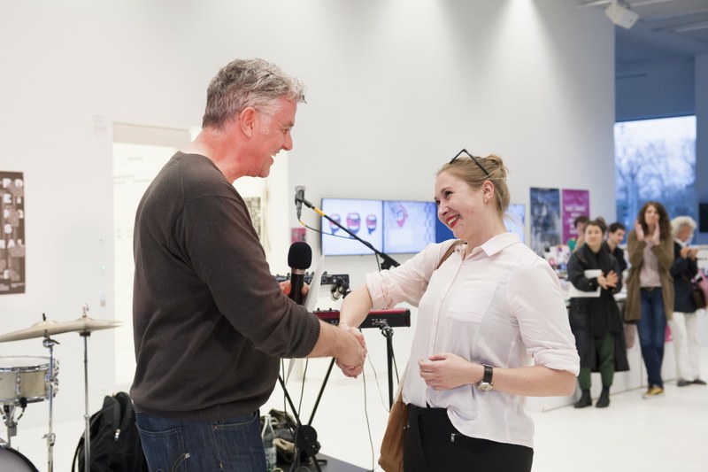 Jurymitglied Achim Heine und Sabina Braegger. Foto: Nici Jost