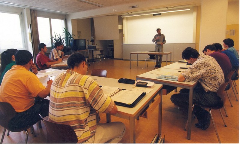 Unterricht am NDSE in der Hofackerstrasse 73, ca. 1995