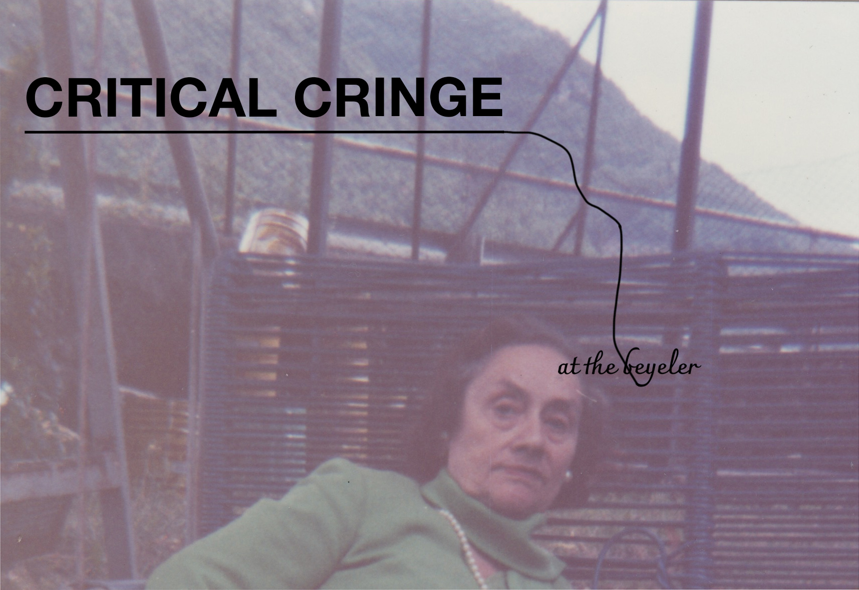 Friday Beyeler. Sophie Jung, Critical Cringe, Fondation Beyeler, Riehen/Basel, 2023