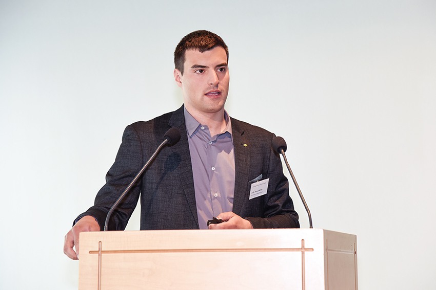 Portrait of Kerry Bächle, Master-Student und Mitarbeiter des Institut für Produkt- und Produktionsengineering FHNW