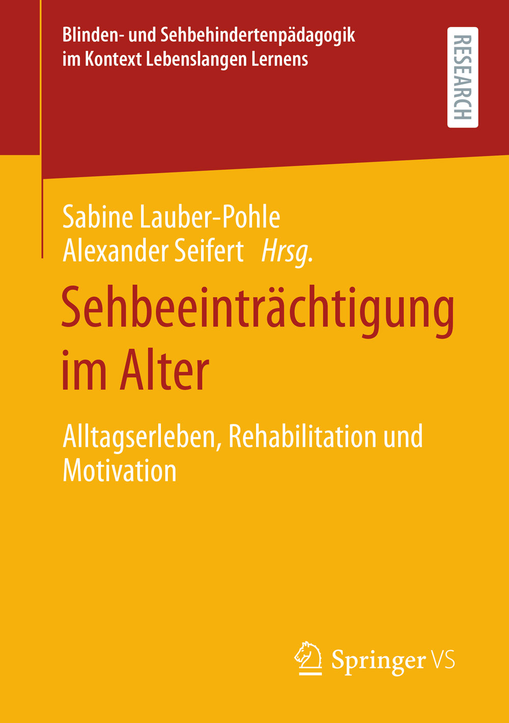 Buchcover "Sehbeeinträchtigung im Alter"
