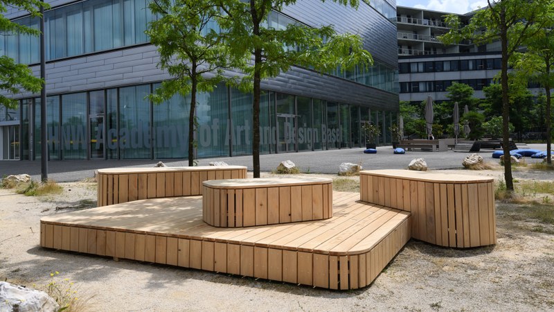 SociaLandscapes: neue permanente Aufenthaltsobjekte auf dem Freilager-Platz