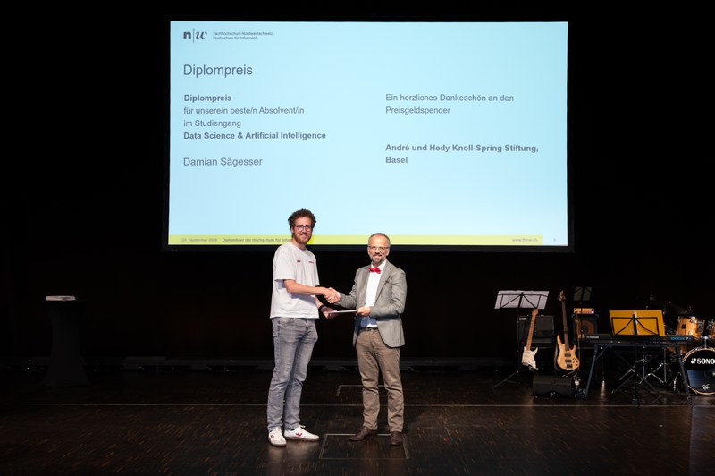 Diplompreis für Damian Sägesser