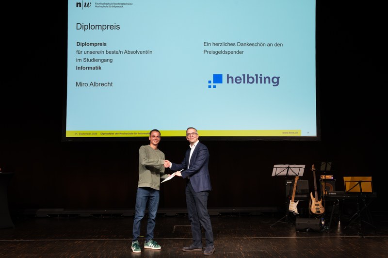 Diplompreis für Miro Albrecht
