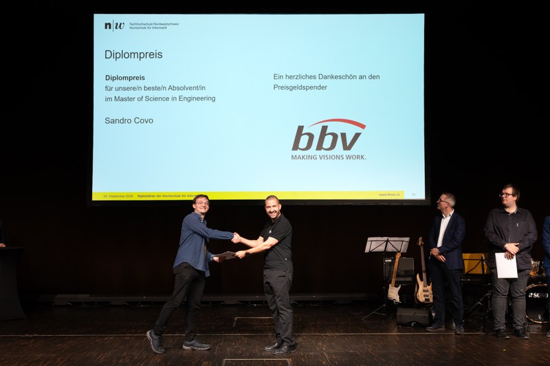 Diplompreis für Sandro Covo