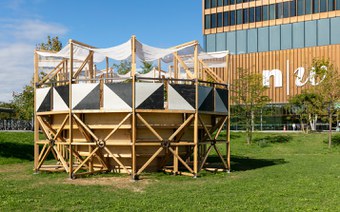 Neuer Re-Use-Pavillon am FHNW Campus Muttenz