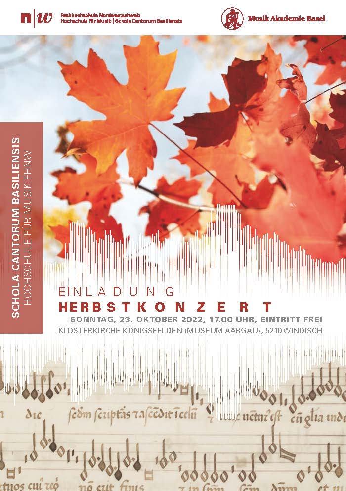 Flyer Herbstkonzert Vier Jahreszeiten