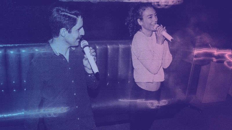 Karaoke im Musikkeller