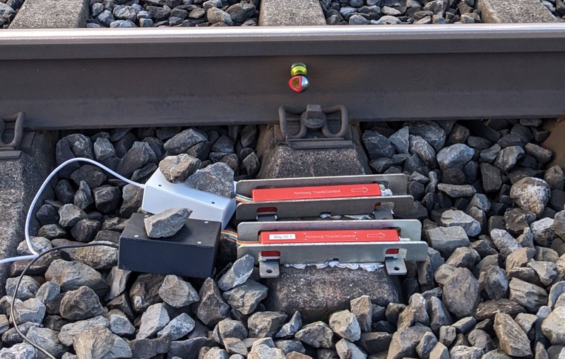 Data recording of Prototype 1: the measurement on a railway track.