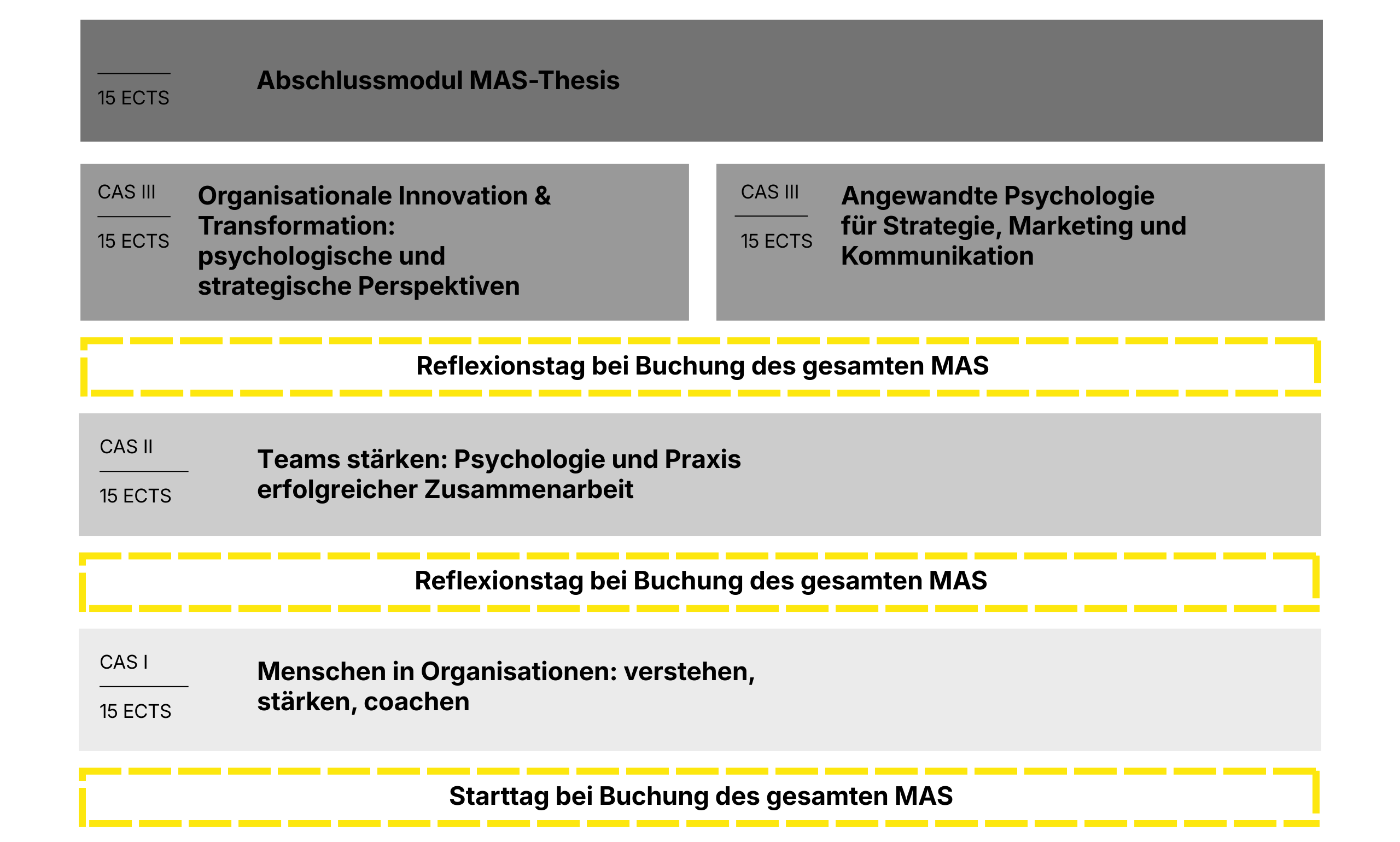 Aufbau des MAS Business Psychology 