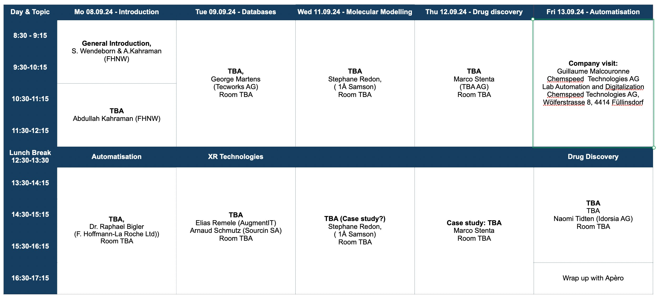 Programme