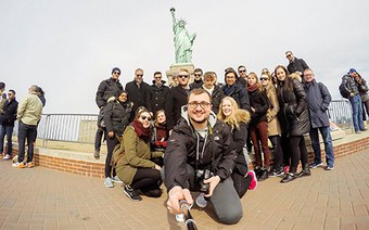 Exchange students in New York