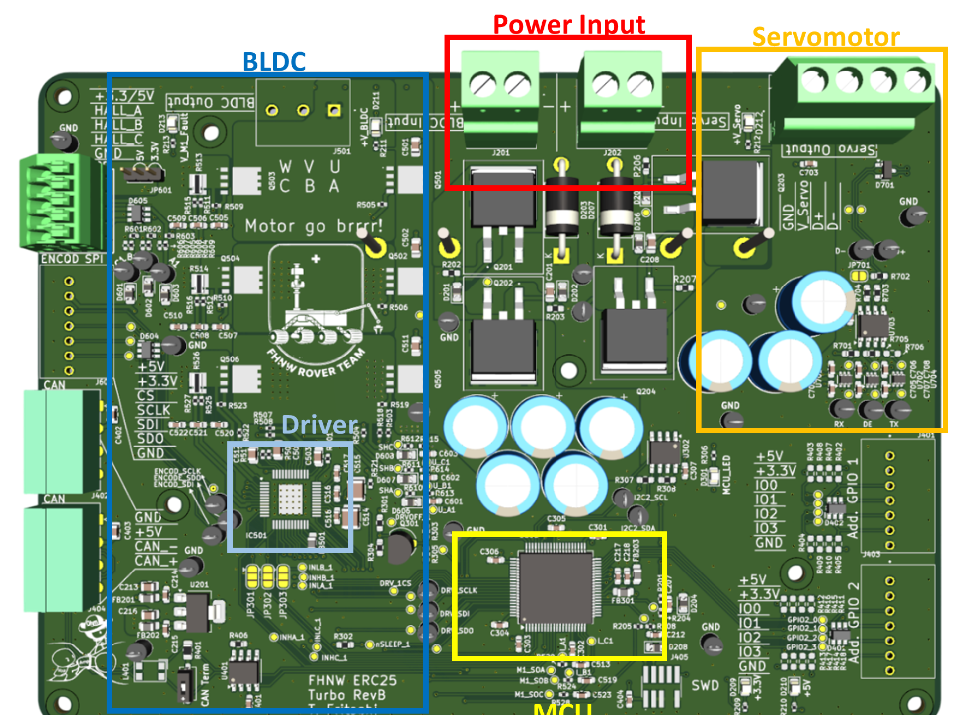 Motor driver pcb