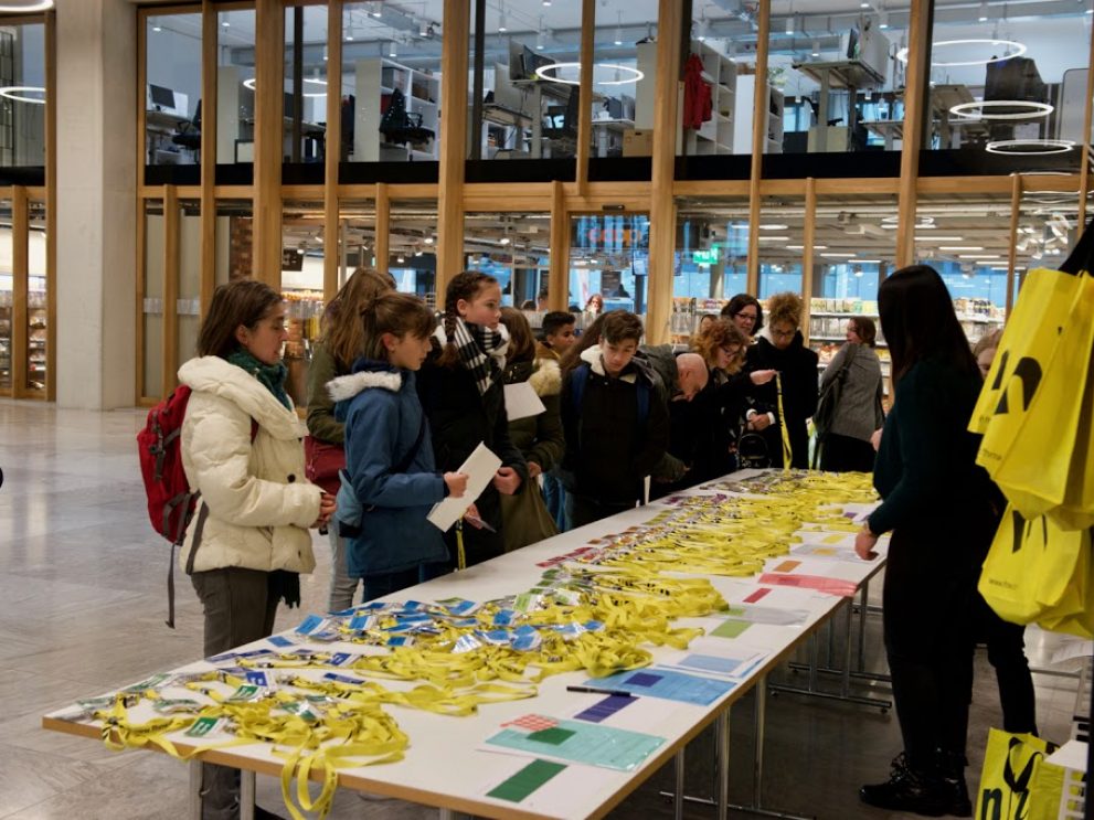 Teilnehmende Kinder bei der Begrüssung im Campus Muttenz