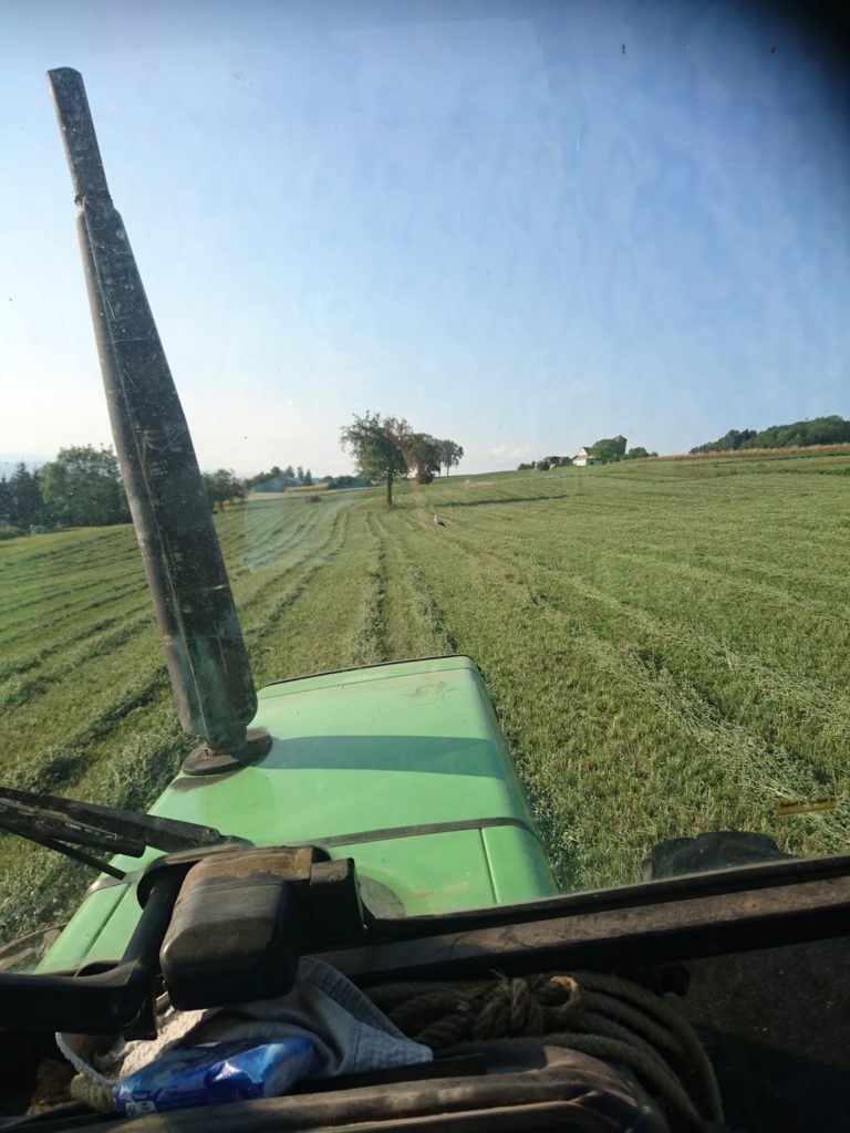 Älterer Traktor ohne GNSS