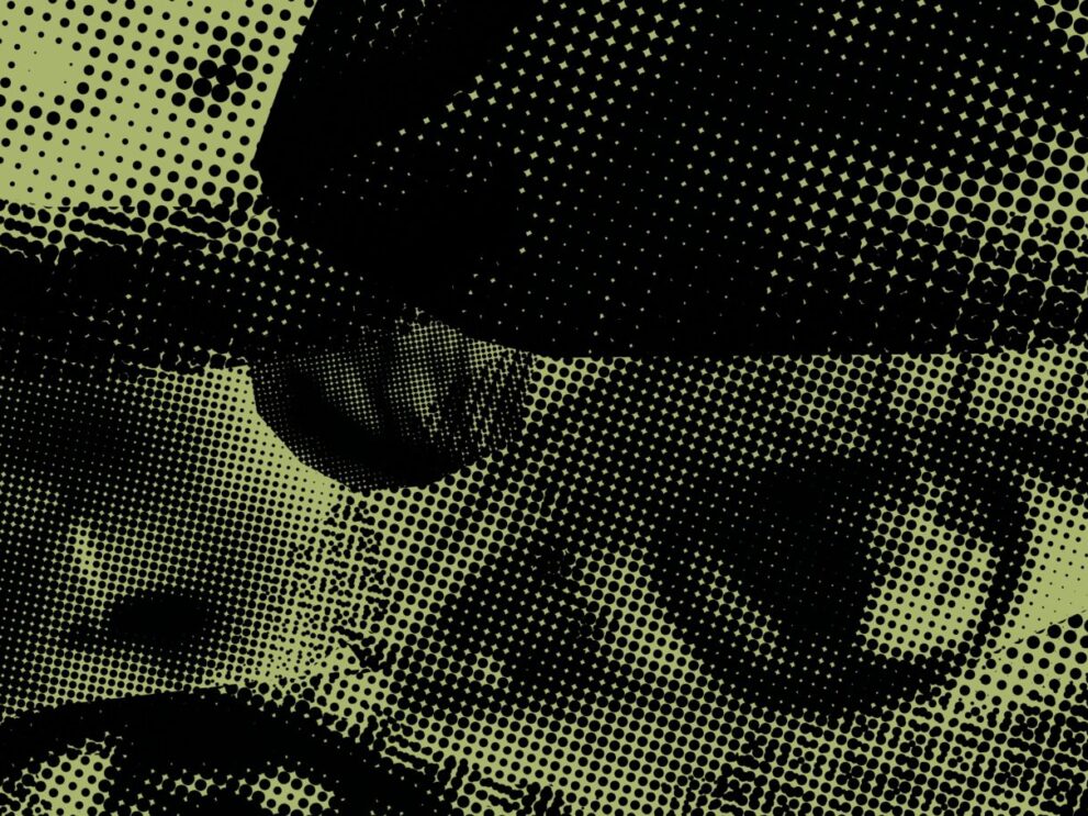 Mehrere Augen sind in grün abgebildet.