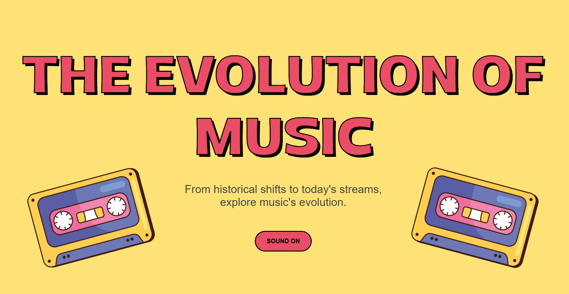 The evolution of music