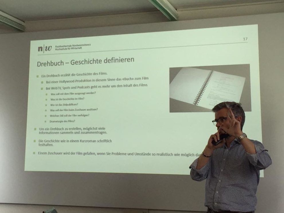 Video Marketing Produktion mit Elmar Eichmann, Canon (Schweiz) AG. CAS Crossmedia Management.