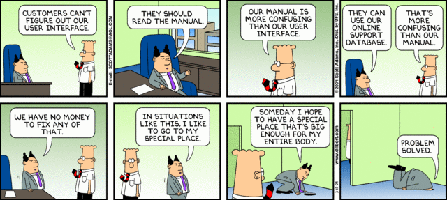 Webkonzept a la Dilbert