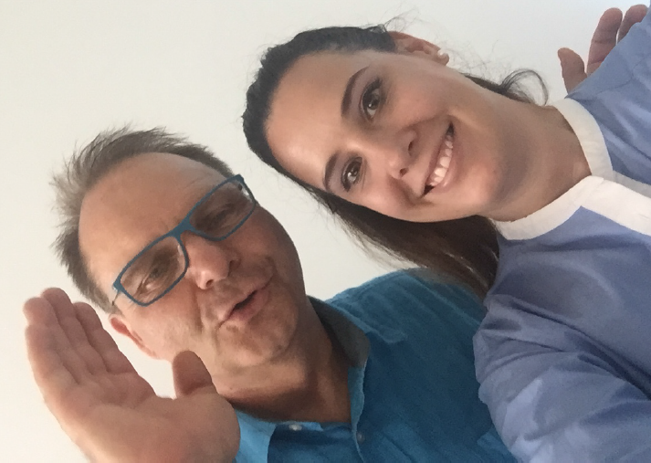Digitaltalent Celine Futterknecht und Jörg Eugster, Dozent Internet Strategie