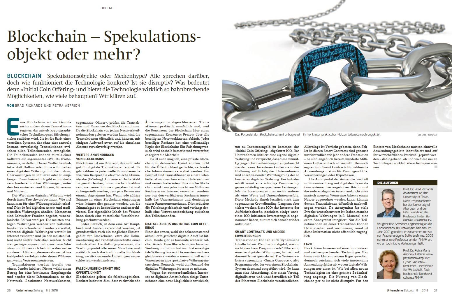 Blockchain – Spekulationsobjekt oder mehr?