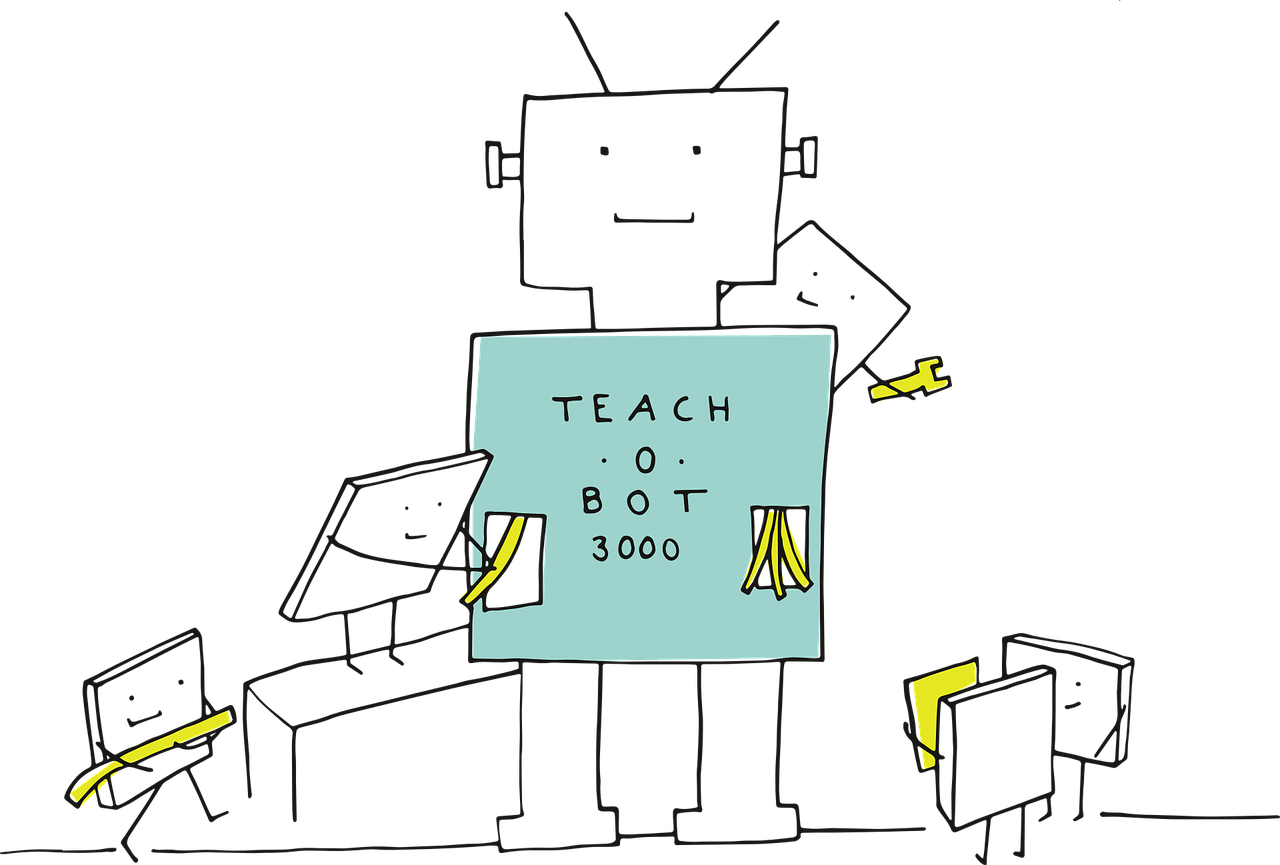 Gezeichneter Roboter des MAKEathon Youth